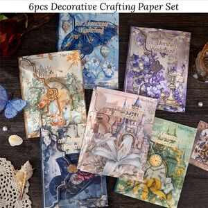 Alice's Adventures In Wonderland Decorative Crafting Paper Junk Journal Ephemera